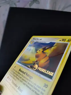 Pokemon Raichu Prerelease Stamp Promo Platinum Arceus Set 27/99 NM/MINT Card - Image 2