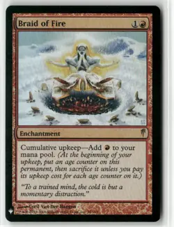 magic the gathering Braid of Fire The List Reprints Foil #78 - Image 1
