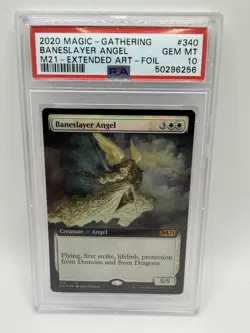 Baneslayer Angel (Extended Art) Core Set 2021 Foil PSA 10 - Image 1