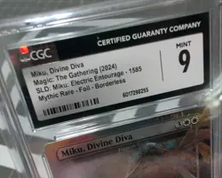 MTG Graded CGC 9 Mint: MIKU DIVINE DIVA (Secret Lair Elspeth BORDERLESS FOIL) - Image 3