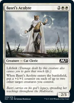 Basri's Acolyte Light Play, English Magic the Gathering MTG Core Set 2021 - Image 1