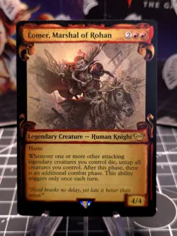 FOIL Eomer, Marshal of Rohan SHOWCASE SCROLLS, The Lord of the Rings, MTG NM/M - Image 1