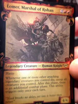 FOIL Eomer, Marshal of Rohan SHOWCASE SCROLLS, The Lord of the Rings, MTG NM/M - Image 2