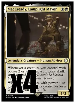 MTG | MacCready, Lamplight Mayor (x4 Playset) | (NM) Universes Beyond: Fallout - Image 1