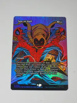 Magic MTG - Spider Man - Saw in Half - Full Art - Mythic - 0021 - Image 1