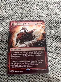 Fiery Emancipation Wilds of Eldraine: Enchanting Tales Regular - Image 1