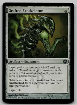 Grafted Exoskeleton U Scars of Mirrodin 162 NM - Image 1