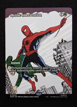 Heroic Intervention - (Borderless) - Marvel's Spiderman (MAR) - MTG - Image 1