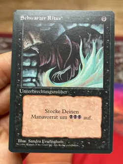 German FBB • Dark Ritual • Pack Fresh • Mtg (1733) - Image 1