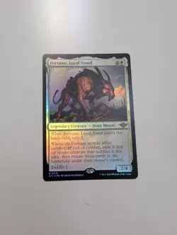 MTG - Fortune, Loyal Steed (Foil) - Outlaws of Thunder Junction NM/M Condition - Image 1