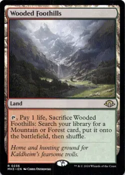 MTG Wooded Foothills (236) | NM | Modern Horizons 3 {MH3} - Image 1
