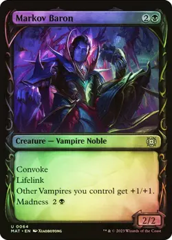 Markov Baron (Showcase) March of the Machine: Aftermath MTG Magic FOIL - Image 1