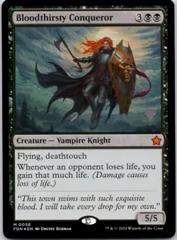 Bloodthirsty Conqueror 58 Promo Pack: Edge of Eternities NM FOIL MTG - Image 1