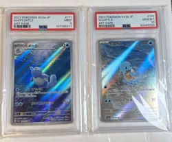 2023 Pokemon 151 Squirtle PSA 10 + Wartortle PSA 9 Japanese Art Rare Lot - Image 1