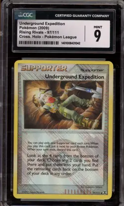 Pokemon Underground Expedition League Crosshatch Holo Promo #97 SCRATCHED CGC 9 - Image 1