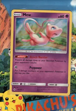 Pokemon TCG Mew 76/214 Holo Rare Unbroken Bonds NM/M - Image 1
