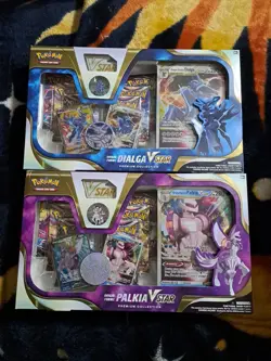 Pokemon Origin Forme Dialga Palkia VSTAR Premium Collection Box 2 Boxes Sealed - Image 1