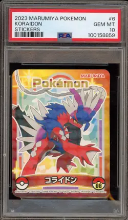 Pokemon Koraidon Marumiya Stickers #6 PSA 10 Gem Mint - Image 1