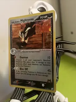 Team Magma's Mightyena 21/95 Ex Team Magma vs Team Aqua Reverse Holo Pokemon NM - Image 2