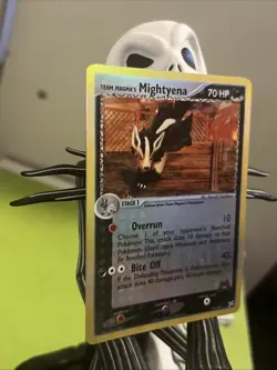 Team Magma's Mightyena 21/95 Ex Team Magma vs Team Aqua Reverse Holo Pokemon NM - Image 3