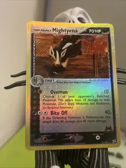 Team Magma's Mightyena 21/95 Ex Team Magma vs Team Aqua Reverse Holo Pokemon NM - Image 4