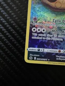 Pokemon TCG Lunatone Crown Zenith: Galarian Gallery GG11/GG70 Full Art Holo NM - Image 4