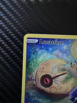 Pokemon TCG Lunatone Crown Zenith: Galarian Gallery GG11/GG70 Full Art Holo NM - Image 5