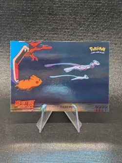 LP SILVER FOIL 39 FAREWELL POKEMON TOPPS MOVIE BLUE 1999 - Image 1