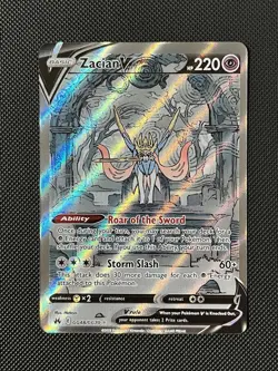 Pokemon TCG SWSH12.5 Crown Zenith Zacian GG48 & Zamazenta GG54 Set Near Mint - Image 2