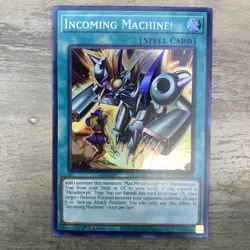 Yugioh! Incoming Machine! - ROTA-EN050 - Super Rare - 1st Edition Near Mint, Eng - Image 1