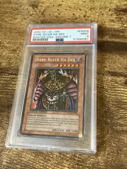 2004 YU-GI-Oh! Master Collection Volume 1 Dark Ruler Ha Des PSA 9 EN006 - Image 1