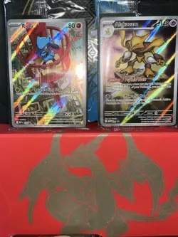 SEALED Riolu and Alakazam Mega Evolution ETB Promo Cards 009 + 010 coins sleeves - Image 2