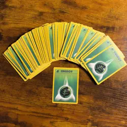 Pokemon TCG Grass Energy Card Lot (75) Base Set 1999 WOTC Vintage - Image 1