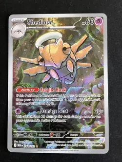 Pokemon TCG Card - Shedinja 144/132 Illustration Rare NM Mega Evolutions - Image 1