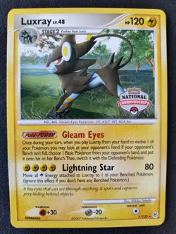 Pokemon Luxray National Championships Promo Diamond & Pearl Set 7/130 NM Card - Image 1