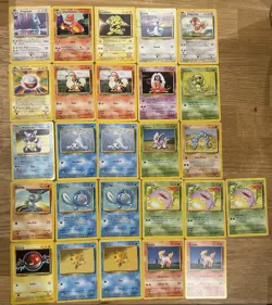 1999 Pokemon Base Set Vintage lot 26 cards /102 - Image 1