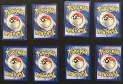 Pokemon TCG Base Set Shadowless Lot of 8 Cards MP-HP 1st Edition Poliwhirl - Image 2