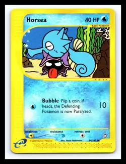 💥 Horsea # 84/147 - AQUAPOLIS - Pokemon 2002 Vintage Card - Non Holo Foil - Image 1