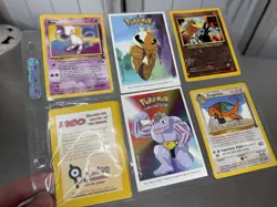 Vintage Pokemon Lot Of 3 Cards +Extras - Image 1