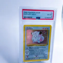 1999 Pokemon Base Set Clefairy Holo Rare Card 5/102 PSA 6 - Image 2