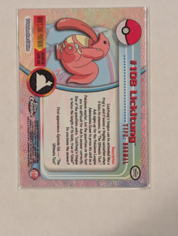 Lickitung Topps Chrome #108 Pokemon Card - Image 2