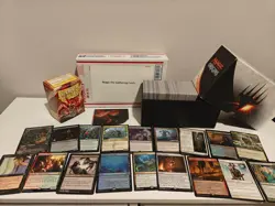 1000+ Magic the Gathering MTG bulk card lot with foils, rares, storage box - Image 1