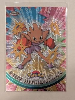 Hitmonchan Topps Chrome #107 Pokemon Card - Image 1