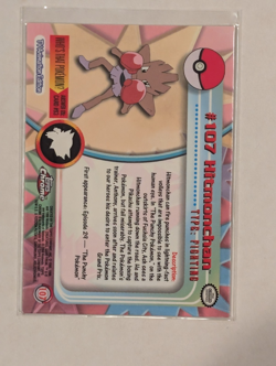 Hitmonchan Topps Chrome #107 Pokemon Card - Image 2