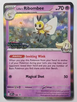 PRERELEASE Lillie's Ribombee SVP183 NM/M - STAMPED Journey Together Pokemon Card - Image 1