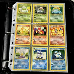 Original 151 Pokemon Cards WOTC Complete Set - Binder Page Lot Rare Card Vintage - Image 1