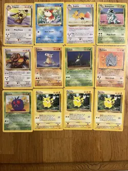 Pokemon TCG Jungle Unlimited Non Holo Card Lot Of 12 - Image 1