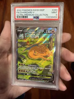 7 PSA Graded Pokemon Charizard cards, VMAX 261 , V 260, Cracked Ice 25, Ex 183 + - Image 2