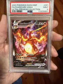 7 PSA Graded Pokemon Charizard cards, VMAX 261 , V 260, Cracked Ice 25, Ex 183 + - Image 4