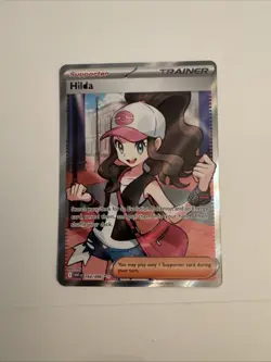 Hilda 164/086 Full Art Ultra Rare White Flare Holo Pokemon TCG Card - Image 1